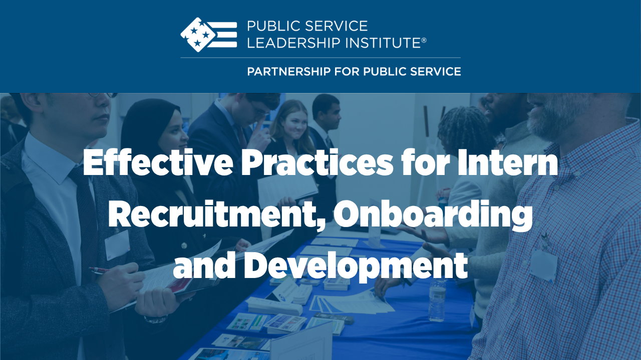 The title of the course is Effective Practices for Intern Recruitment, Onboarding and Development