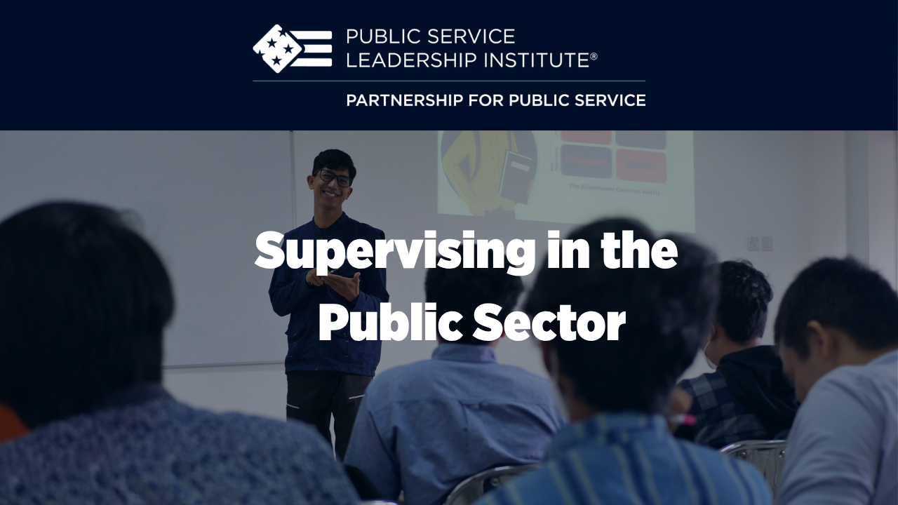 Supervising in the Public Sector